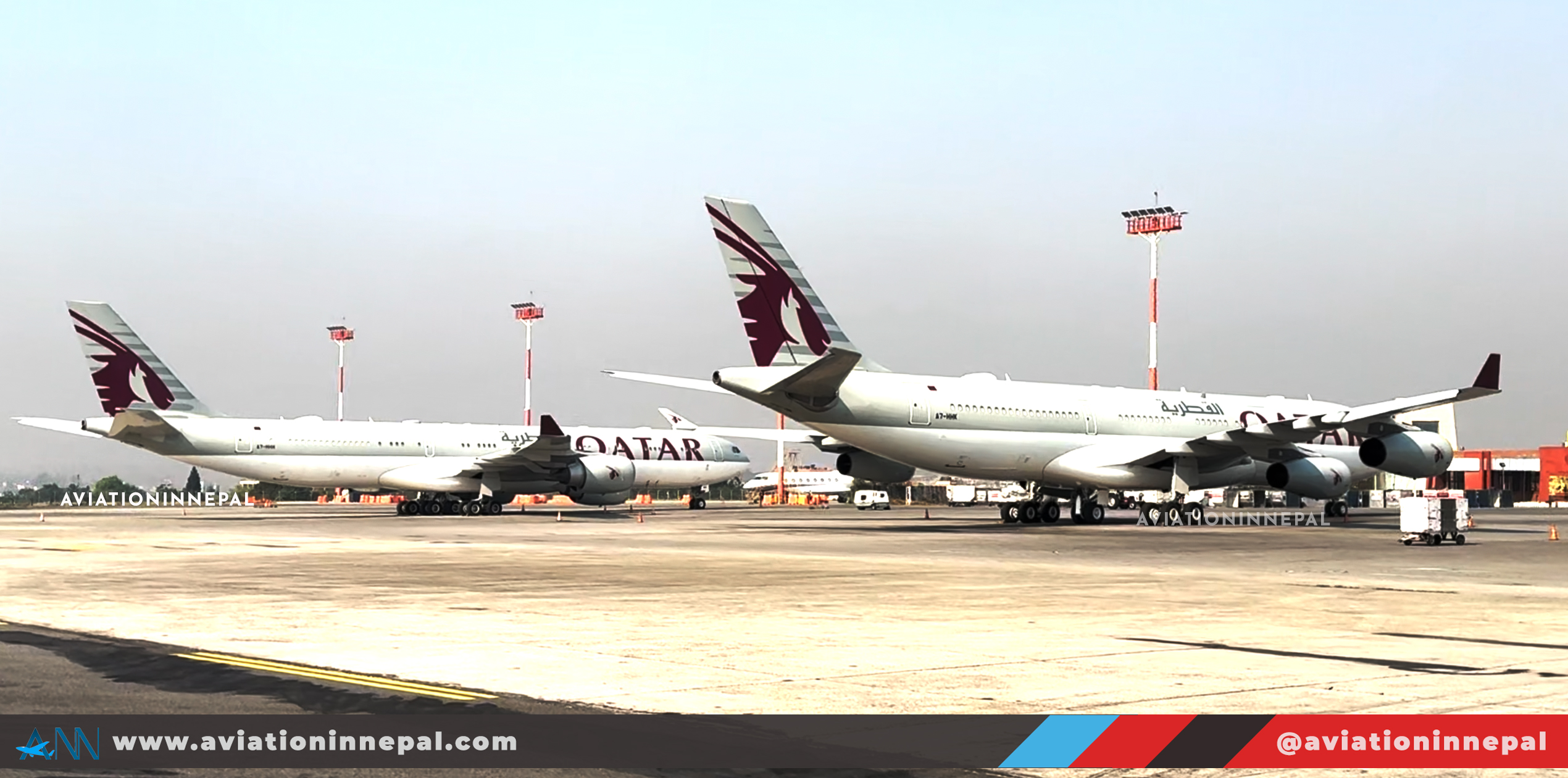 Private Jet of Emir of Qatar in Tribhuvan International Airport - Aviation in Nepal